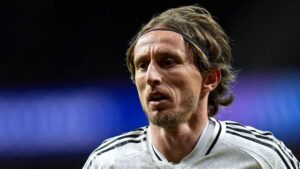 Luka Modric joins Vinicius and Mbabi