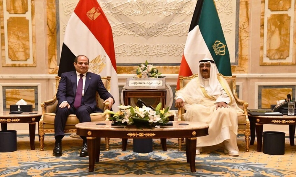 Al -Sisi and the Emir of Kuwait confirm the support of Israel's withdrawal from Lebanon