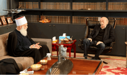 Jumblatt received the Sheikh of the mind and presented the developments in Lebanon and Syria