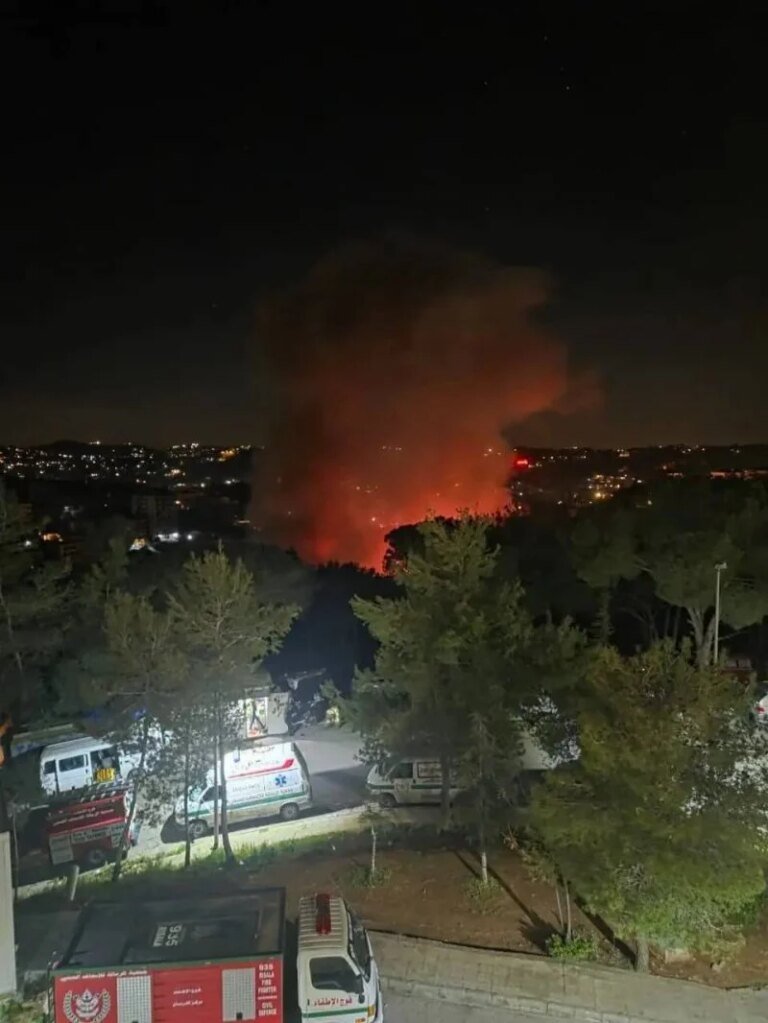 الدفاع المدني يصدر بياناً عقب قصف محيط منطقة النبطية