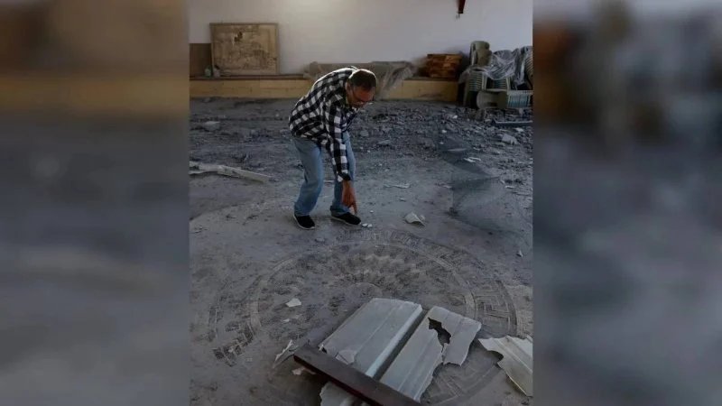 إصابة كنيسة أثرية بصاروخ لـ "حزب الله"