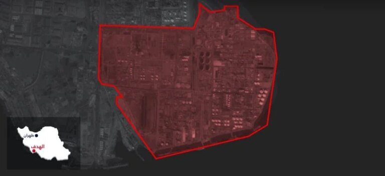 غارات إسرائيلية تستهدف مجمعًا للبتروكيماويات في “ماهشهر” جنوب غرب إيران