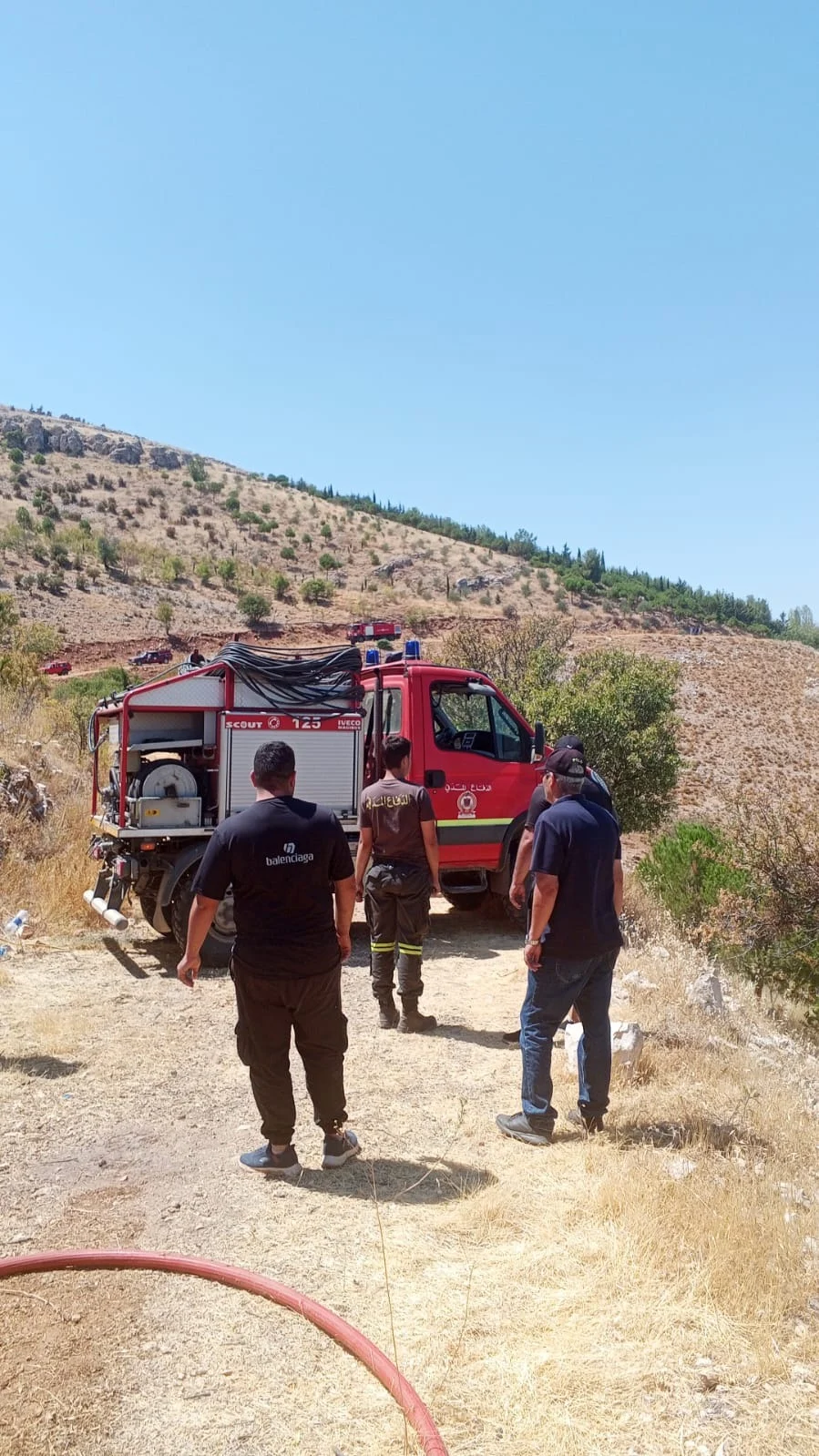 النيران تشتعل في جبل جب جنين... وفرق من عدة مراكز تخمدها